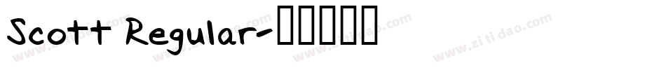 Scott Regular字体转换